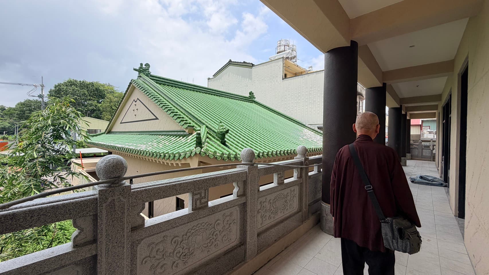 開山和尚禪敬老法師巡視妙喜山寺建設工程